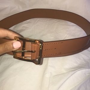 Ralph Lauren light brown and gold belt